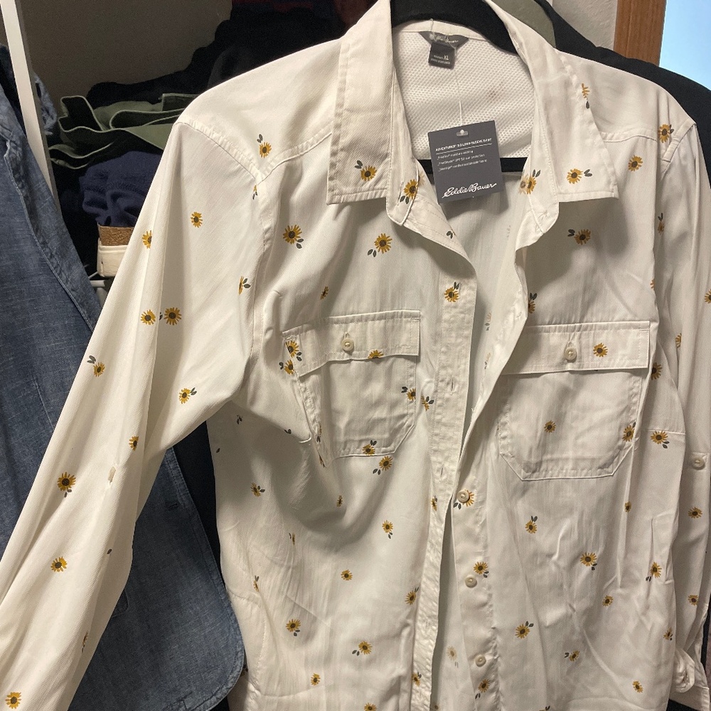 Long Sleeve Adventure Shirt - Sunflowers 🌻